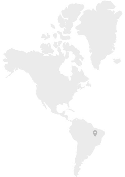 Map of South America where Chia Seeds are produced 