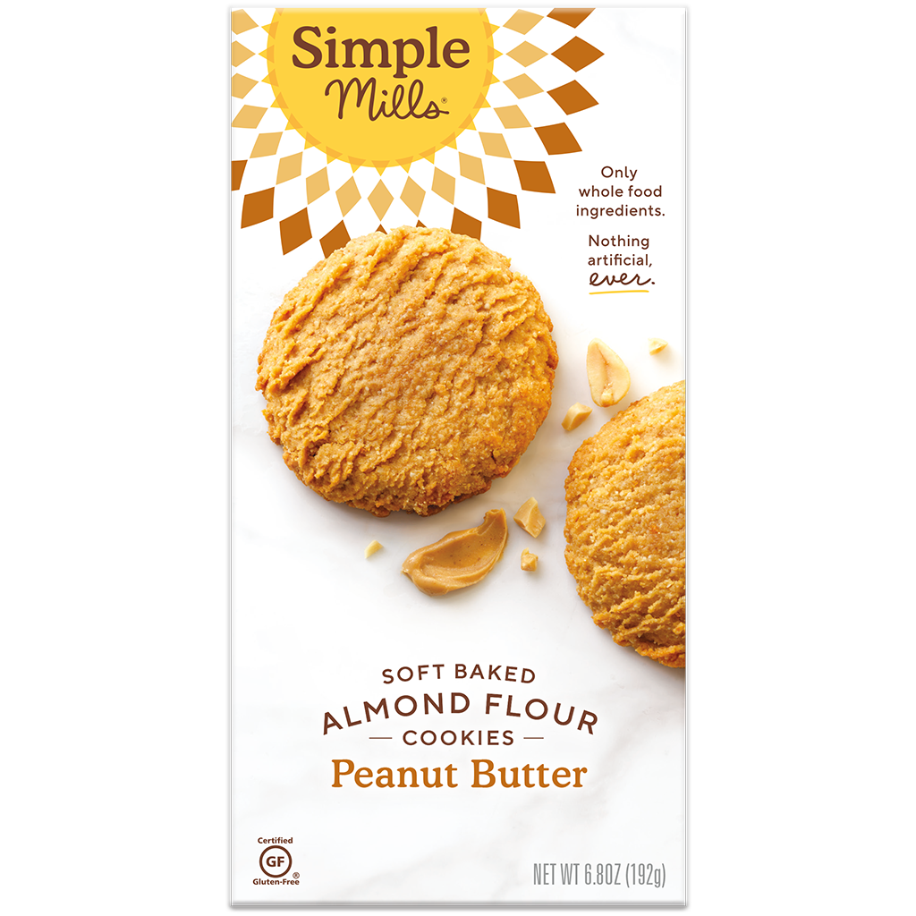 Simple Mills Soft Baked Almond Flour Cookies Peanut Butter 