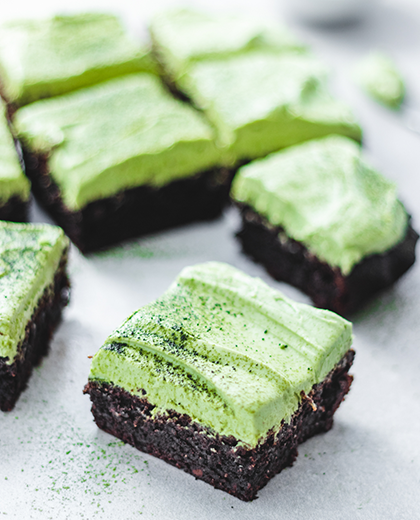 Mint Matcha Brownies Almond Flour Baking Mix Brownie Recipe
