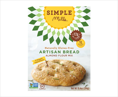 Simple Mills Almond Flour Baking Mix Artisan Bread Gluten-Free 