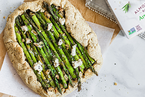 Asparagus Galette made with Almond Flour Baking Mix Artisan Bread Recipe