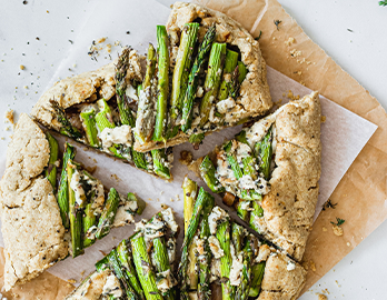 Asparagus Galette made with Almond Flour Baking Mix Artisan Bread Recipe