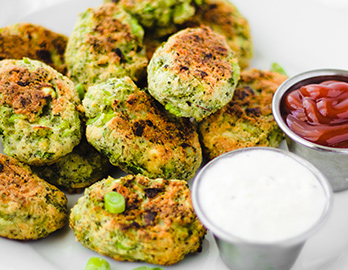 Broccoli Tots with Horseradish Aioli made with Almond Flour Baking Mix Artisan Bread Recipe