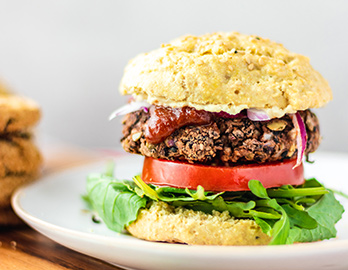 Homemade Veggie Burgers made with Almond Flour Baking Mix Artisan Bread Recipe