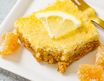 Ginger Lemon Bars made with Almond Flour Baking Mix Pancake & Waffle Recipe