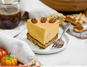 Pegan Pumpkin Cheesecake made with Almond Flour Baking Mix Pumpkin Muffin & Bread Recipe