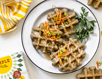 Savory Chaga Waffles made with Almond Flour Baking Mix Artisan Bread Recipe