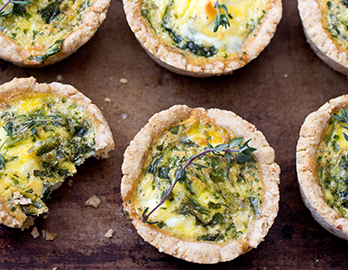 Spinach and Feta Mini Quiches made with Almond Flour Baking Mix Artisan Bread Recipe