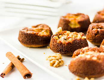 Upside Down Banana Cakes made with Almond Flour Baking Mix Banana Muffin & Bread Recipe
