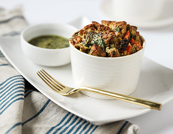 Savory Chicken Pesto Casserole