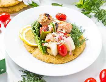 Simple Chicken Kebab Flatbread made with Almond Flour Baking Mix Artisan Bread Recipe