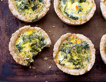 Spinach and Feta Mini Quiches made with Almond Flour Baking Mix Artisan Bread Recipe