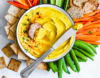 Vegan Turmeric Sunshine Hummus