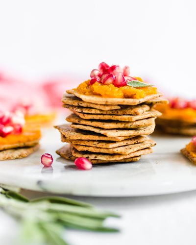 Simple Mills Sprouted seed crackers pair perfectly with sweet or savory toppings