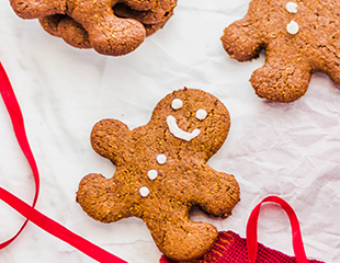 homemade-xmas-2.jpg Gingerbread people cookies made with Almond Flour Baking Mix pumkin muffin & Bread