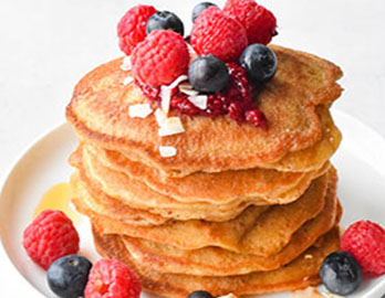 Freezer Friendly Coconut Oil Pancakes made with Almond Flour Baking Mix Pancake & Waffle Recipe