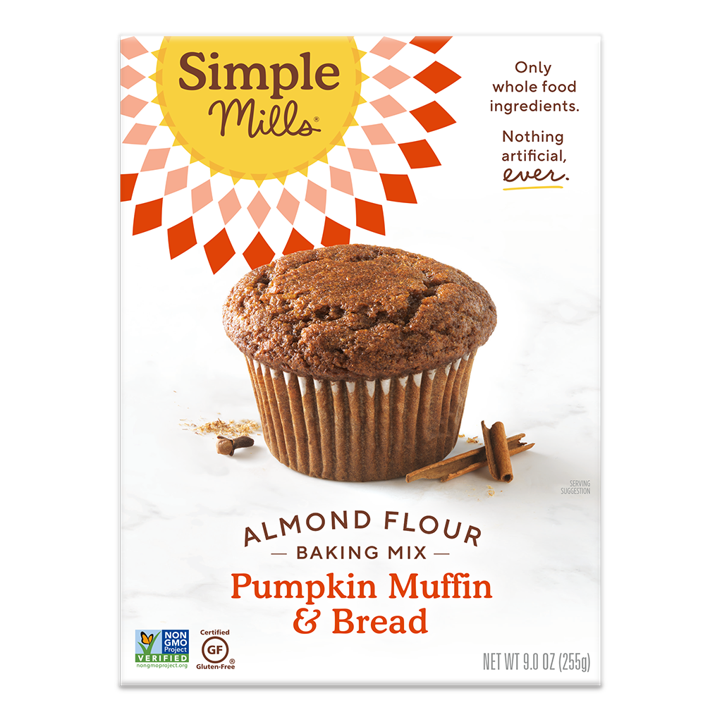 Simple Mills Almond Flour Baking Mix Pumpkin Muffin & Bread 