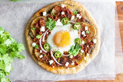 Breakfast pizza almond flour baking mix pizza dough