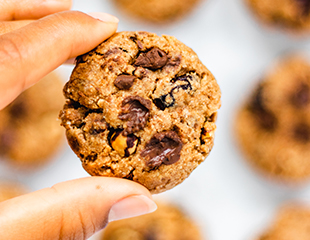 Vegan Hazelnut Cookies made with Almond Flour Baking Mix Chocolate Chip Cookie