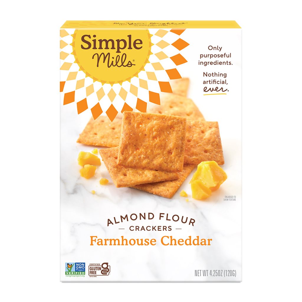 Almond Flour Crackers Farmhouse Cheddar