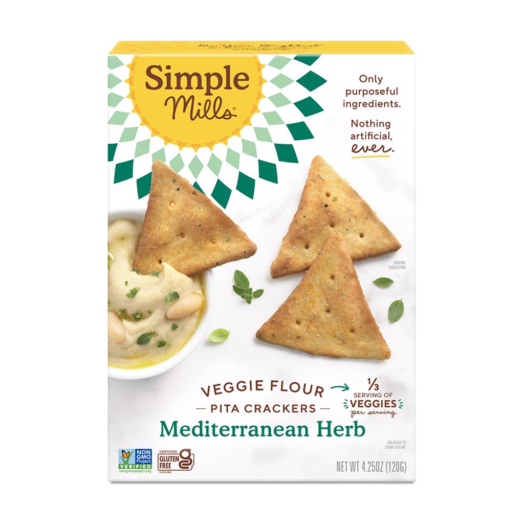 Mediterranean Herb Veggie Pita Crackers