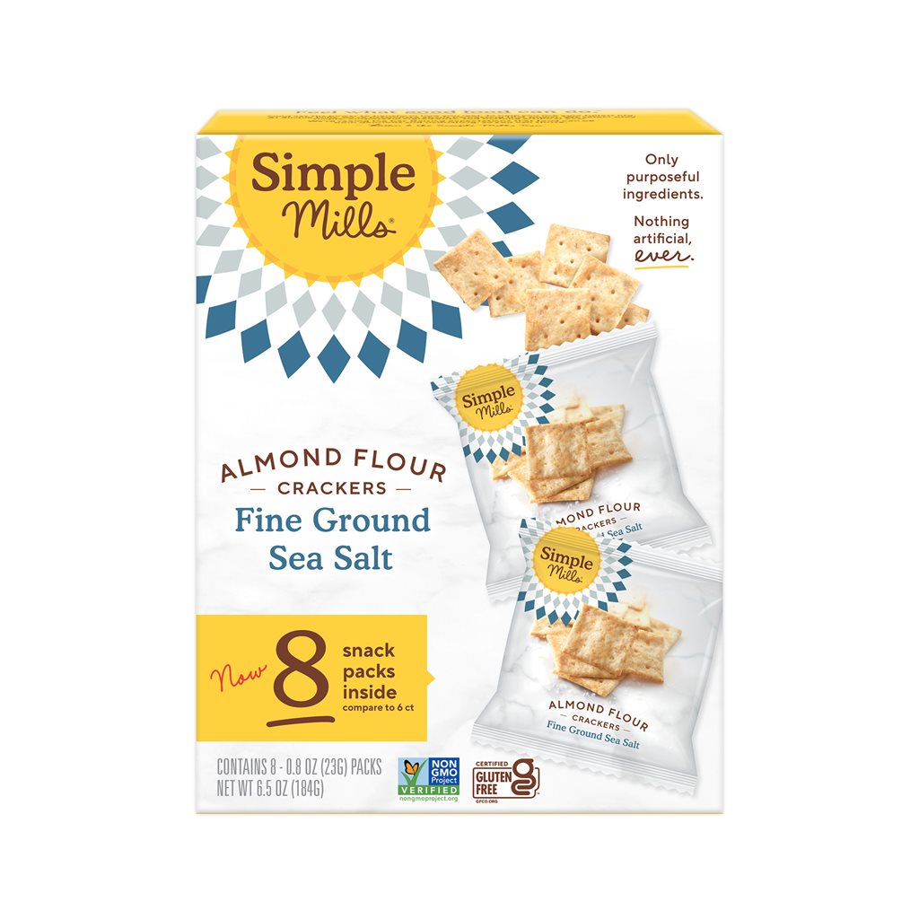 Almond Flour Cracker Snack Pack Fine Ground Sea Salt 